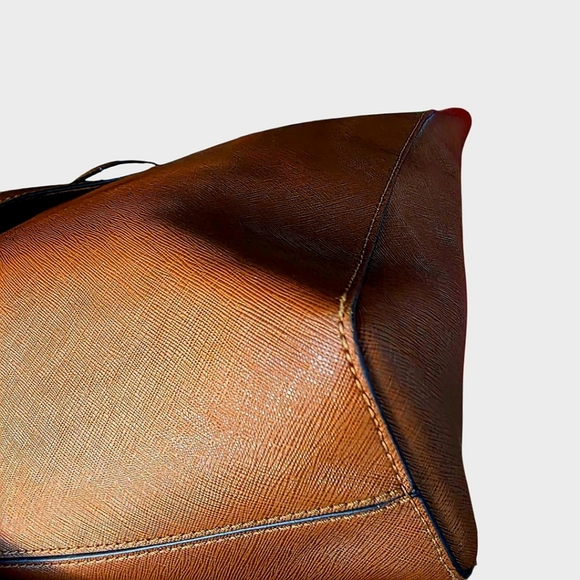 Michael Kors Tan Leather Tote Bag - Picture 8 of 14